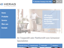 Tablet Screenshot of herag.ch